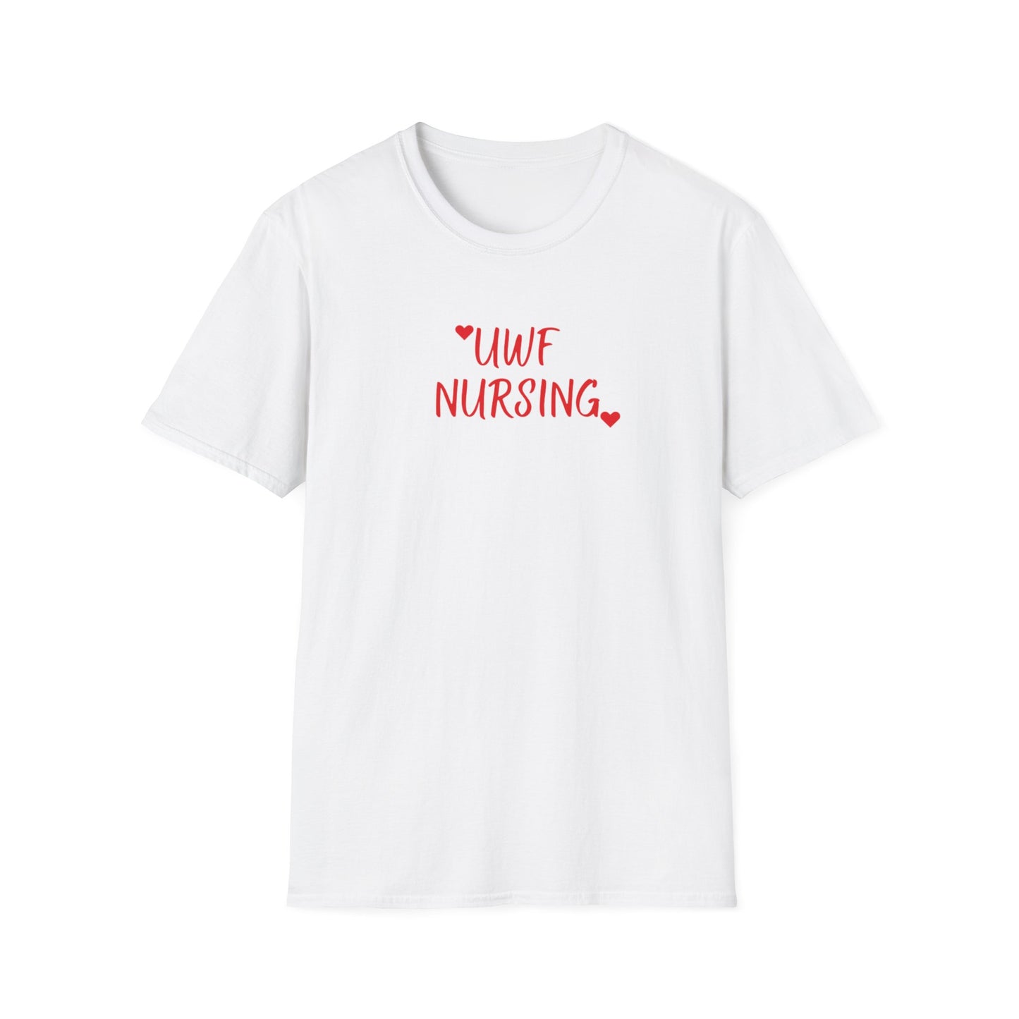 UWF Nursing T-Shirt — Cute Red Heart Nursing Tee for University of West Florida Students & Nurses