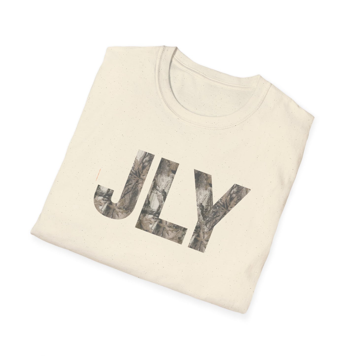 JLY Camouflage Initials T-Shirt — Camo Monogram Graphic Tee