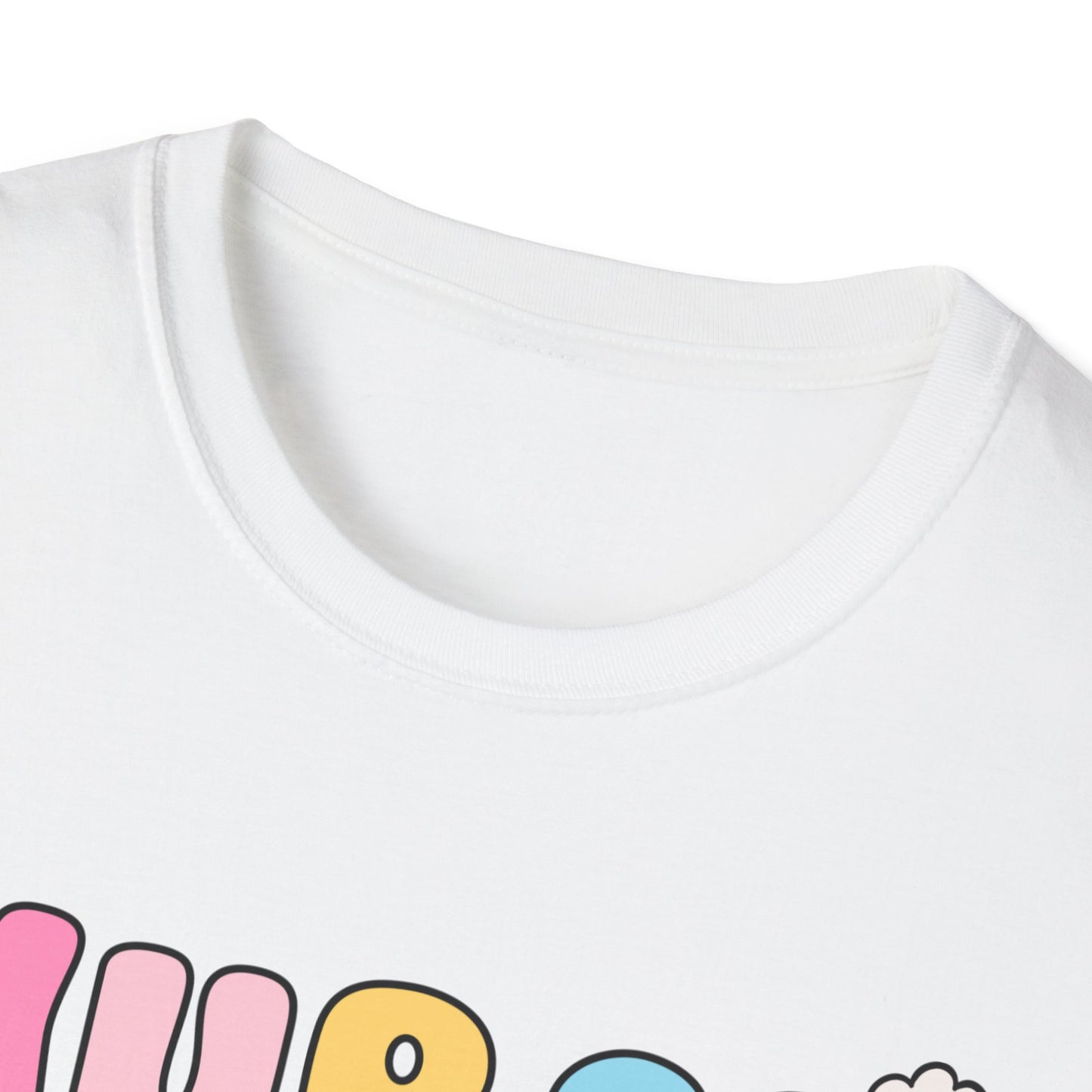 Nurse Daisy Retro Bubble Letter T-Shirt — Cute Pastel Floral Nursing Tee