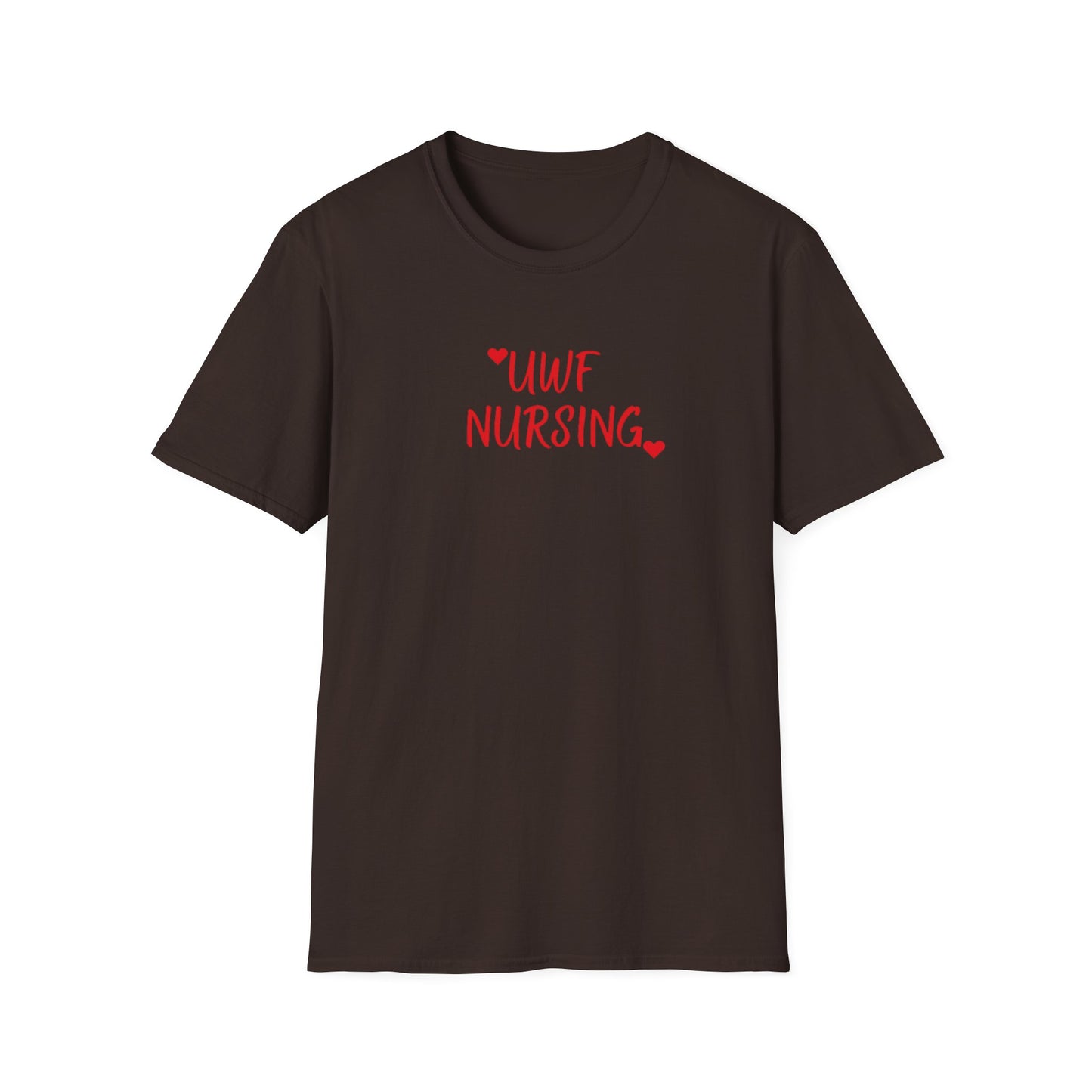 UWF Nursing T-Shirt — Cute Red Heart Nursing Tee for University of West Florida Students & Nurses