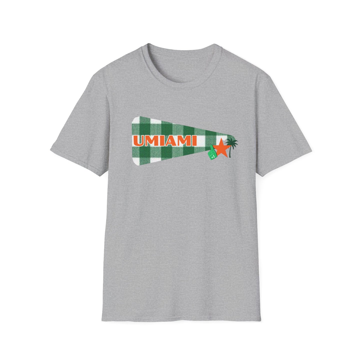 Miami Pennant Graphic T-Shirt — UMIAMI Retro Green & Orange College Tee