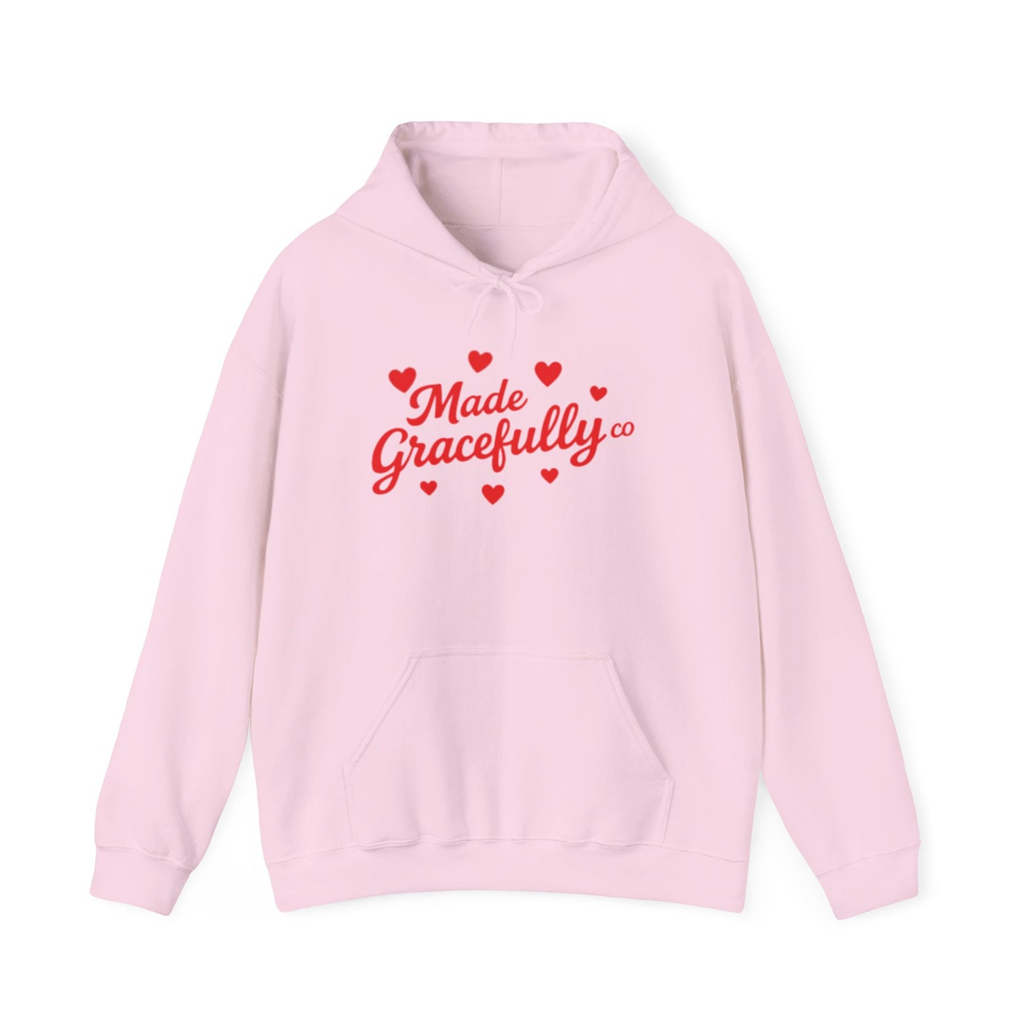 Made Gracefully Co — Feminine Heart Script Graphic Hoodie