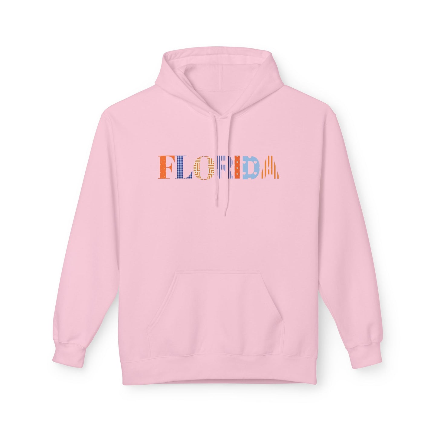 Florida Patchwork Fleece Hoodie|Unisex Cozy Sweatshirt