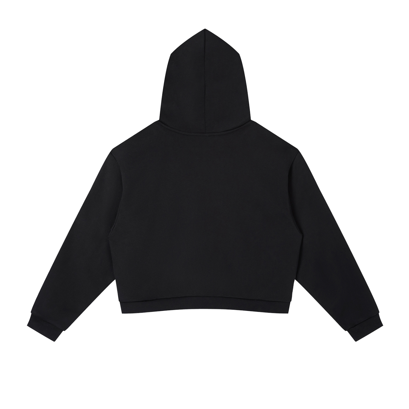 USA Flag Contrast Side Stripe Cropped Hoodie