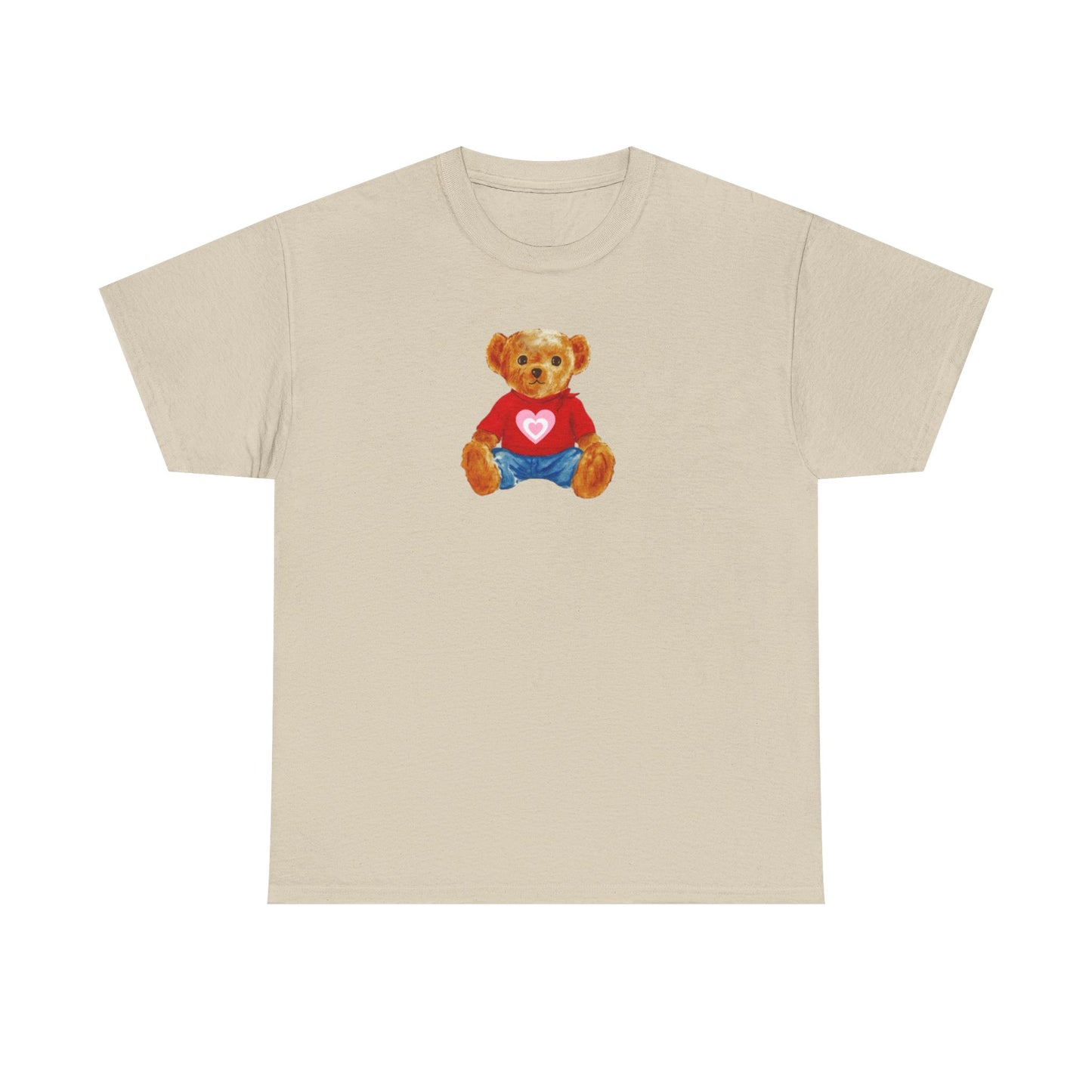 Teddy Bear Tee — Cute Heart Graphic