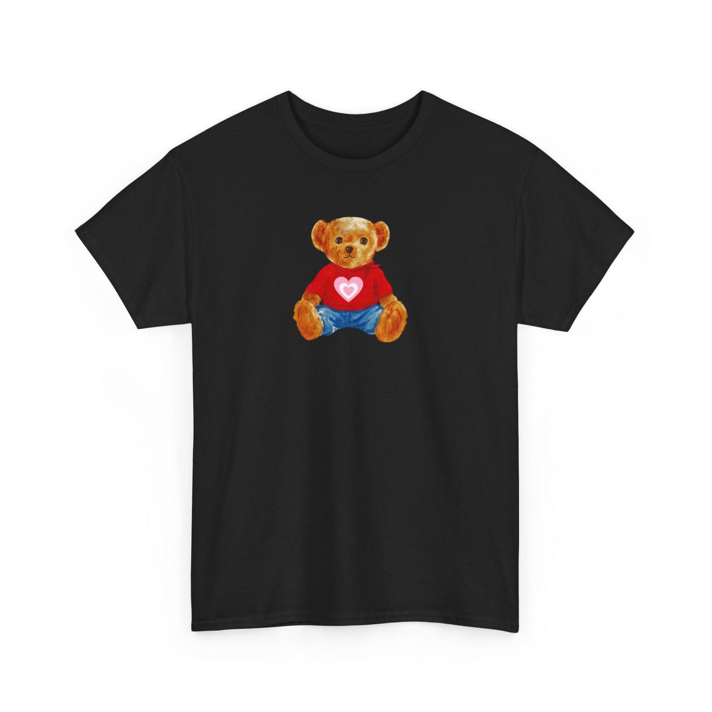 Teddy Bear Tee — Cute Heart Graphic