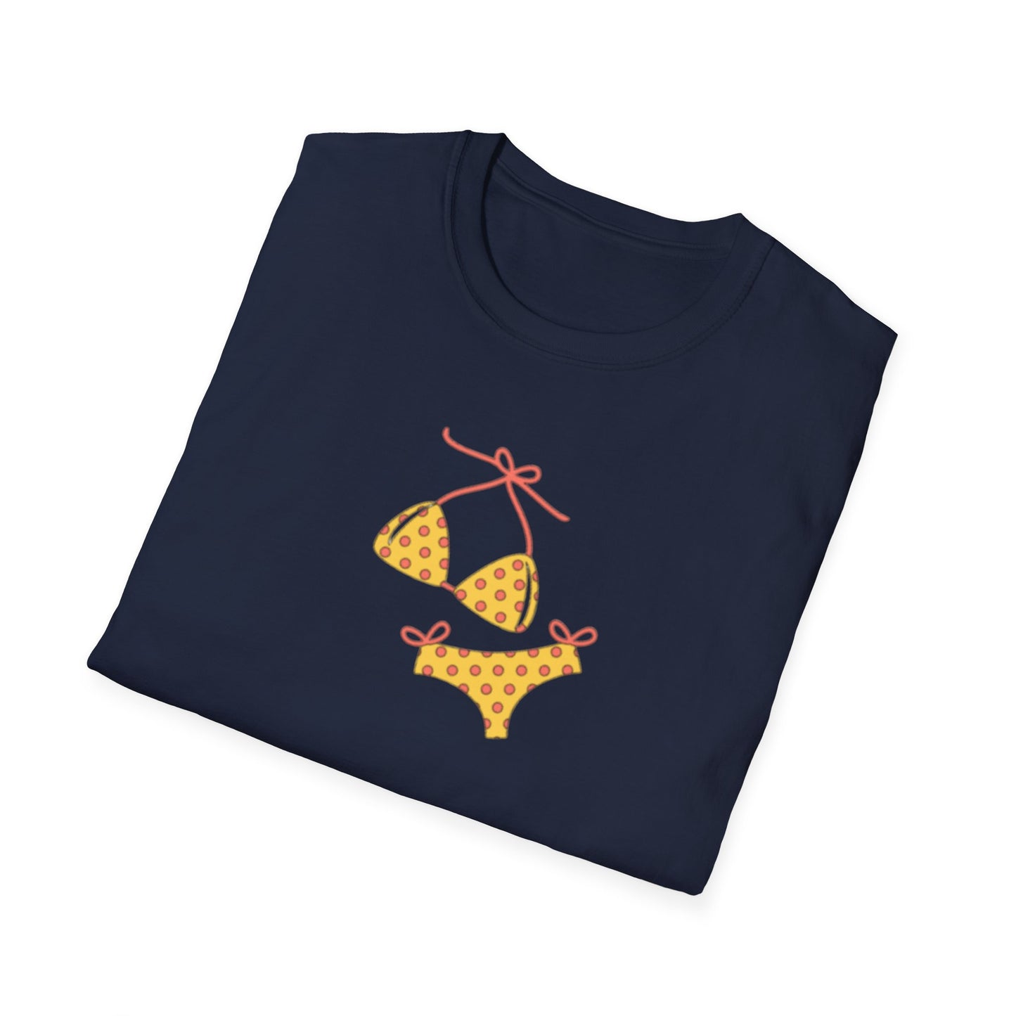 Yellow Polka Dot Bikini T-Shirt — Cute Summer Beach Tee