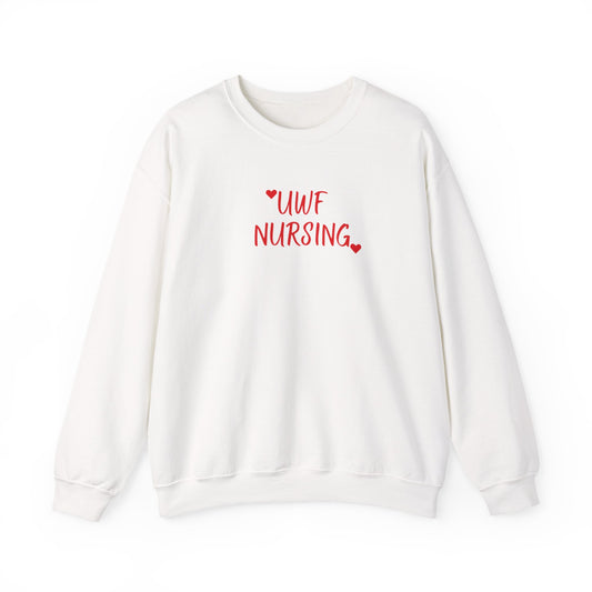 UWF Nursing T-Shirt — Cute Red Heart Nursing Tee for University of West Florida Students & Nurses