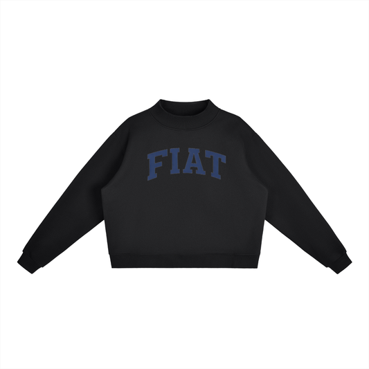 Fiat Essential Fleece Mock-Neck Crew Sweatshirt