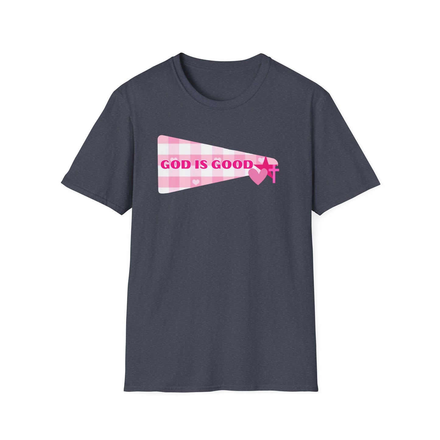 God Is Good Pink Heart T-Shirt