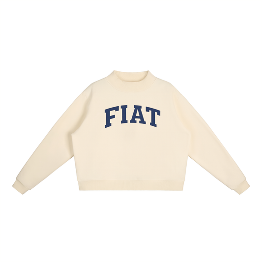 Fiat Essential Fleece Mock-Neck Crew Sweatshirt