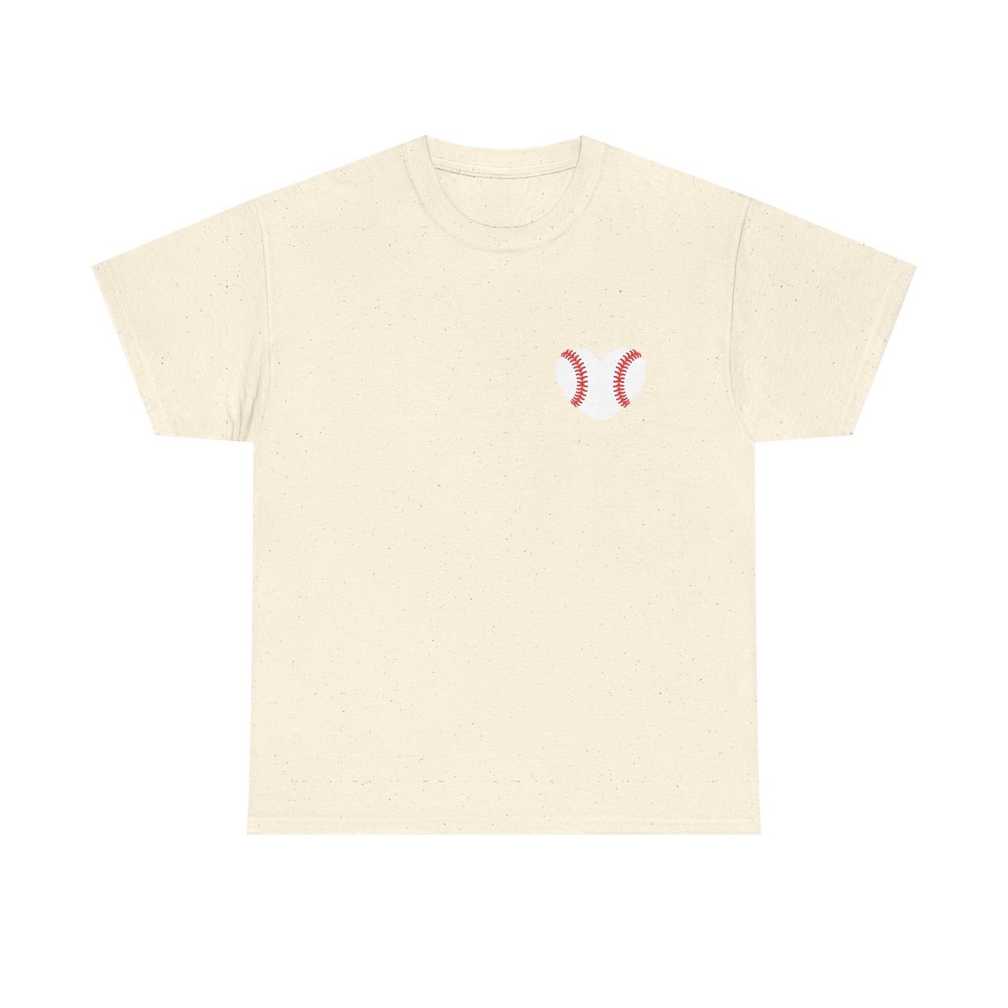 Baseball Heart Patchwork Tee – Patriotic Baseball Gear T‑Shirt