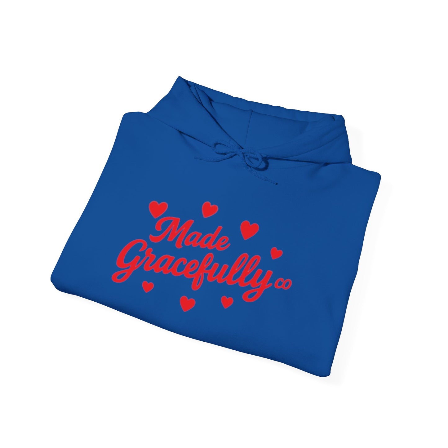 Made Gracefully Co — Feminine Heart Script Graphic Hoodie