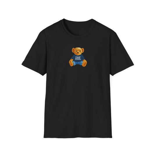 Teddy Bear Graphic T-Shirt — Cute Bear Wearing 'UWF NURSING' Sweater