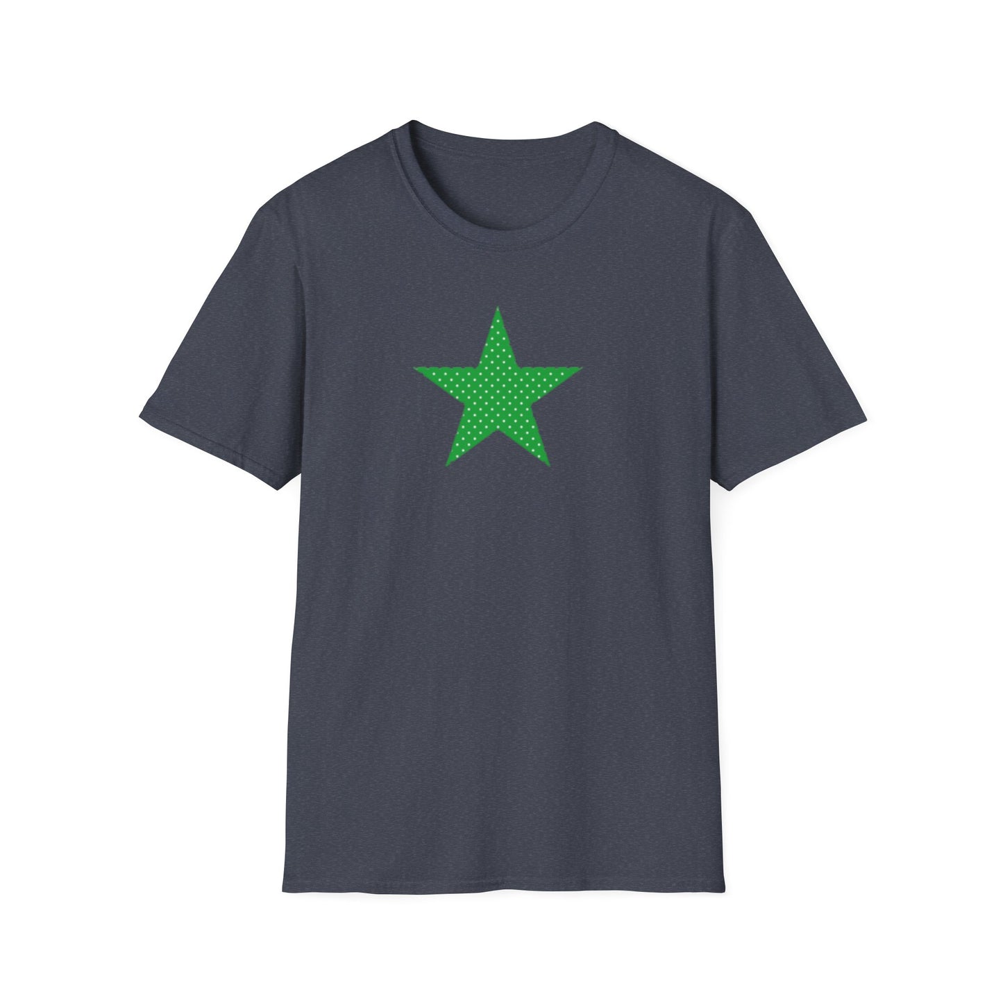 Green Star T-Shirt — Minimal Graphic Tee for Casual Wear & Holiday Flair