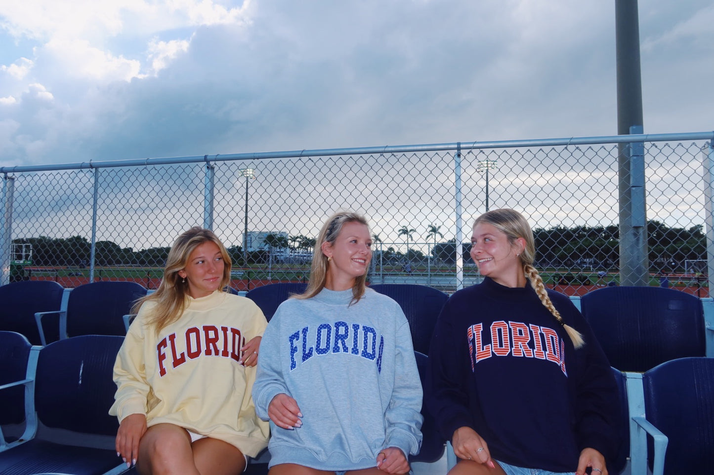 FLORIDA- GOLD WITH GARNET MOCK NECK