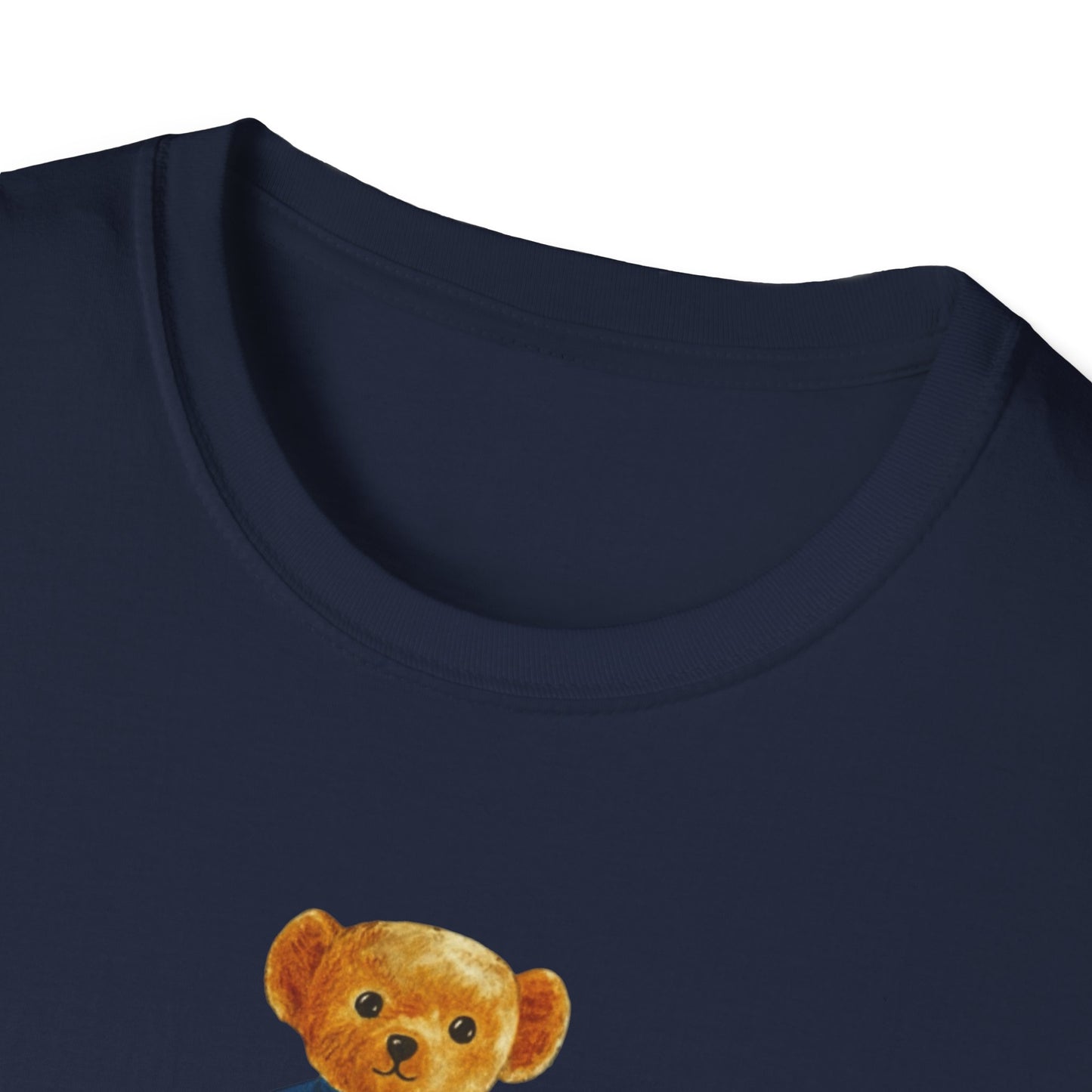 Teddy Bear Graphic T-Shirt — Cute Bear Wearing 'UWF NURSING' Sweater