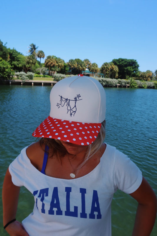 MYSTERY MOCK NECK AND EMBROIDERED HAT
