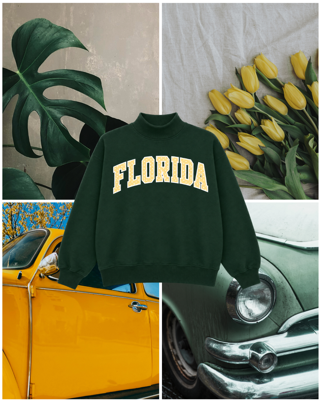 Green glow Florida mockneck