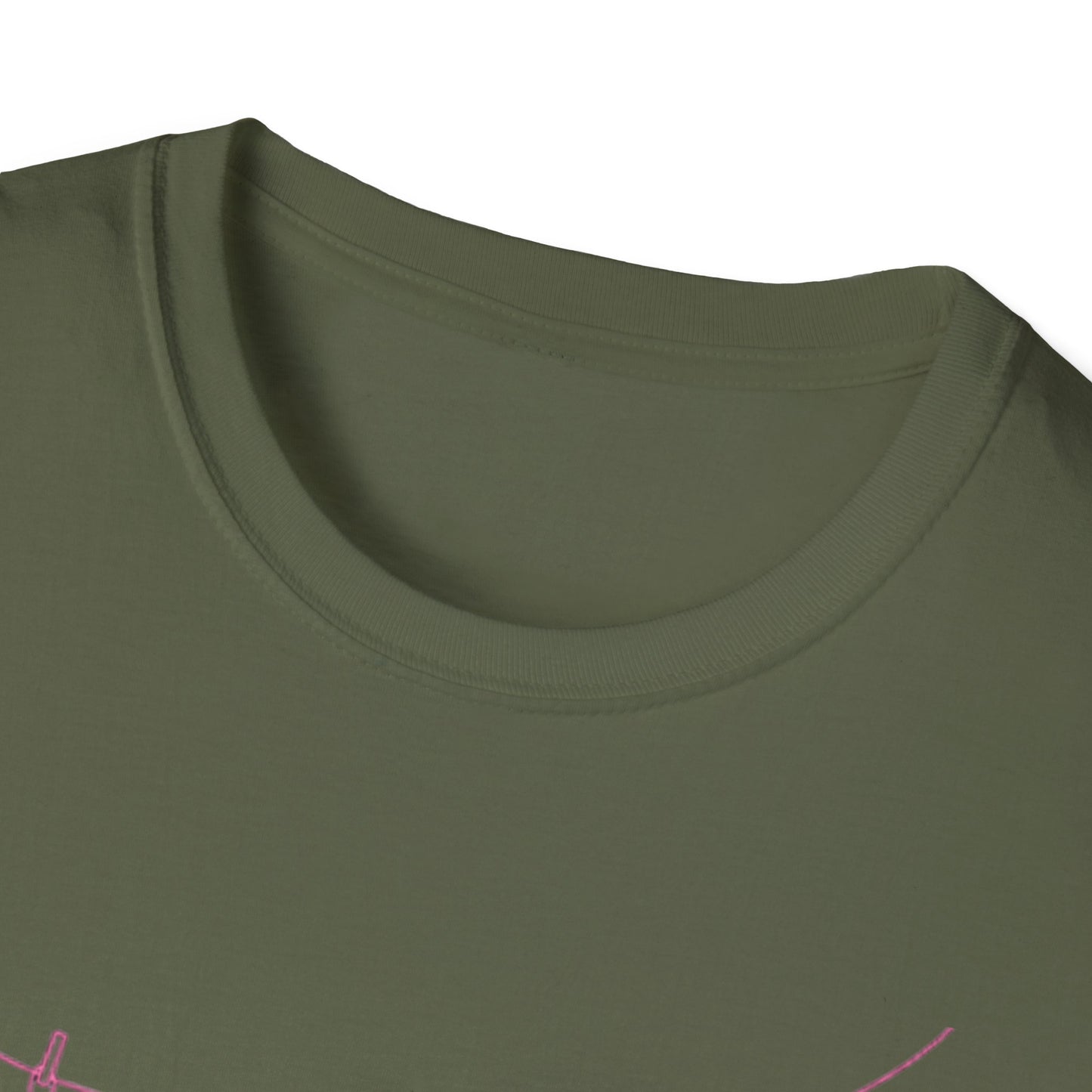 Bikini Line Graphic T‑Shirt – Pink Swimsuit Clothesline Tee