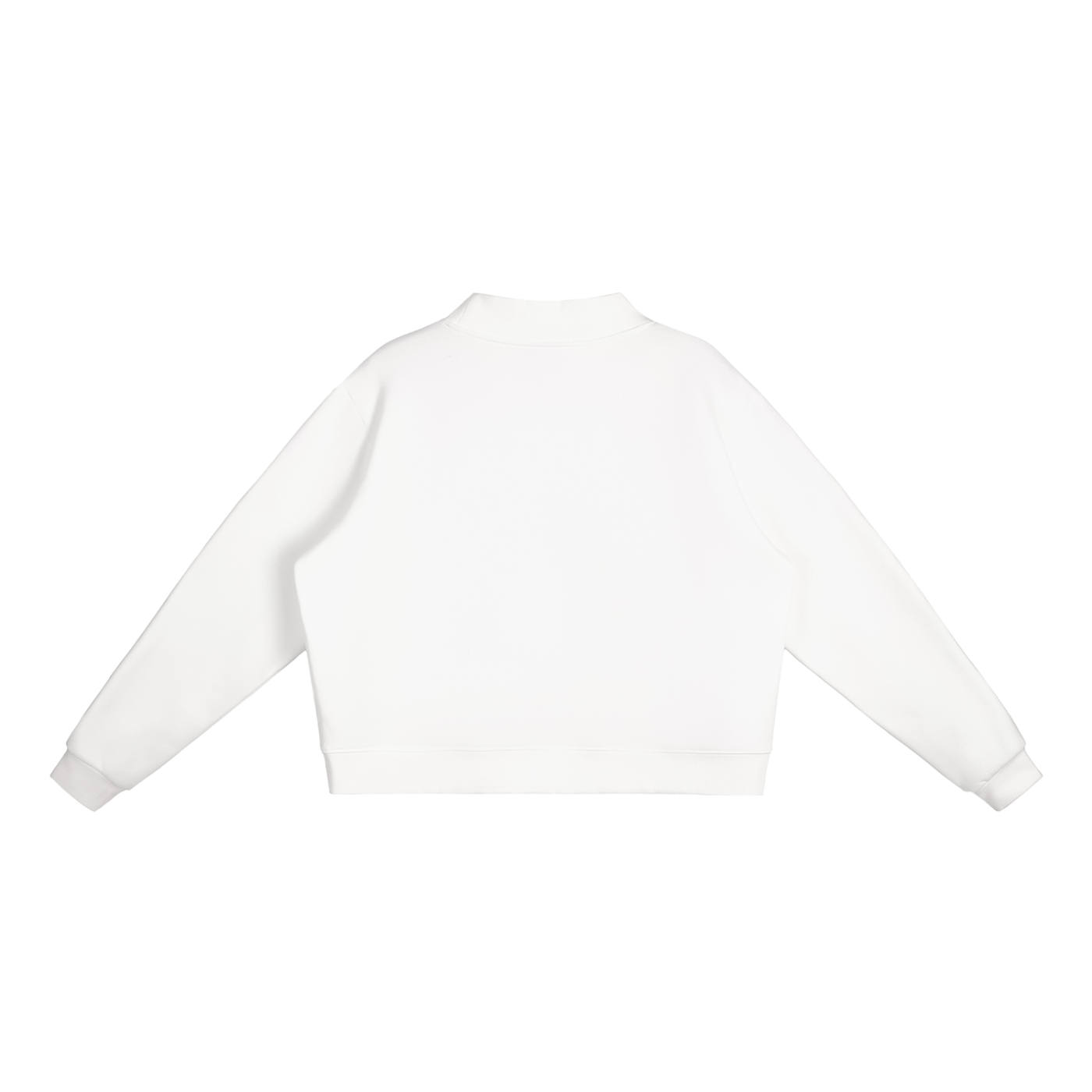 Nurse Script Print Essential Fleece Mock-Neck Crew Sweatshirt