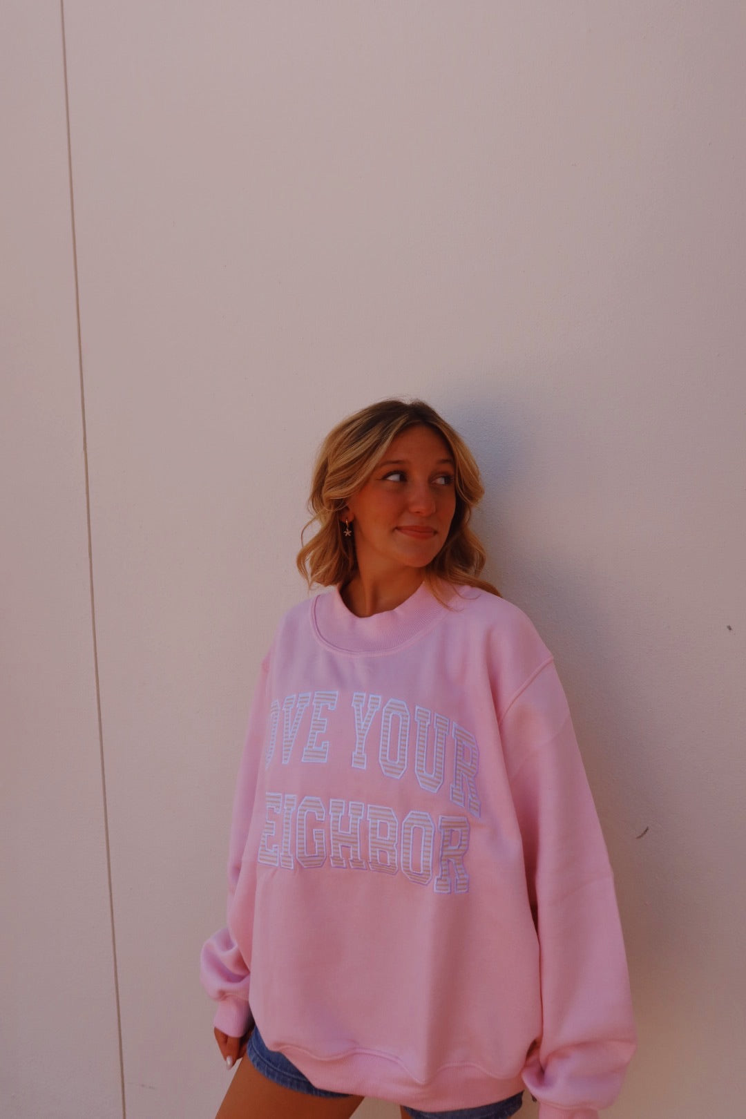 LOVE YOUR NEIGHBOR- SUMMER BLISS MOCK NECK