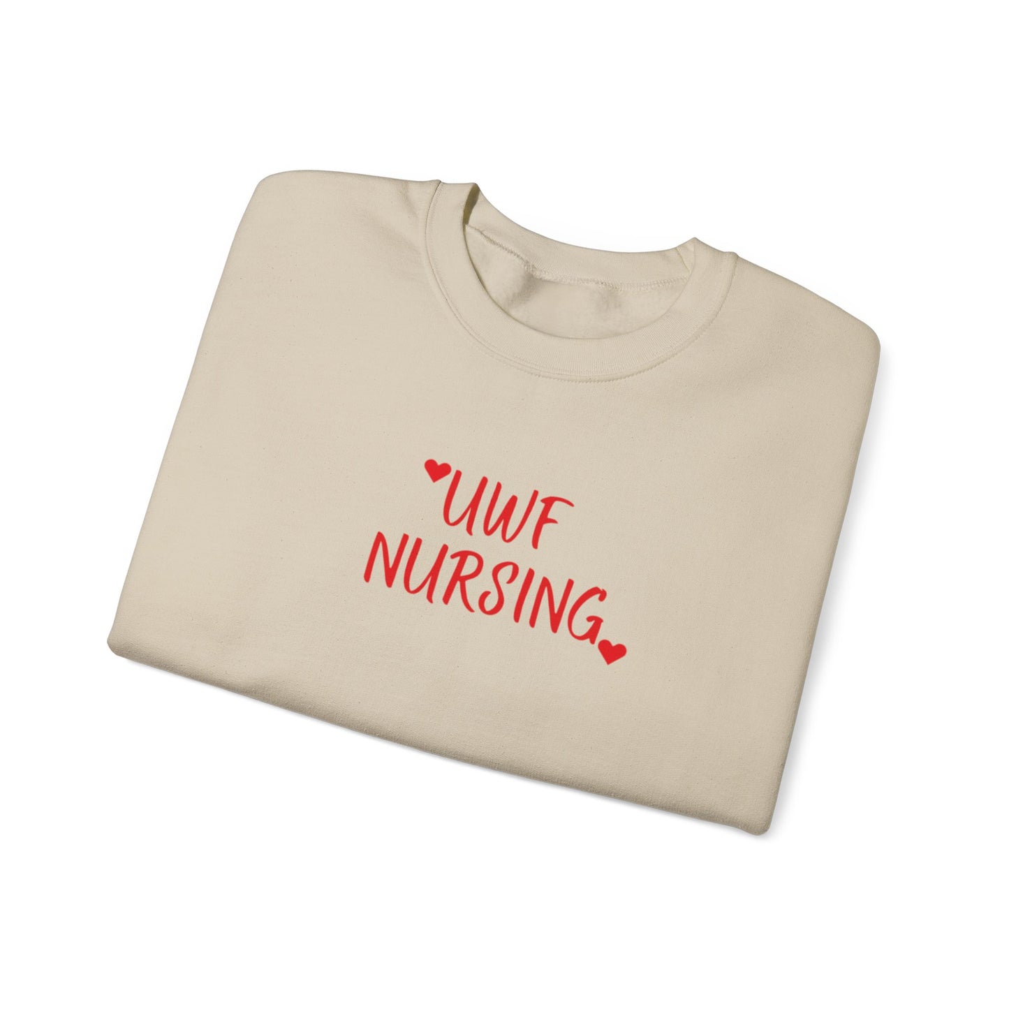 UWF Nursing T-Shirt — Cute Red Heart Nursing Tee for University of West Florida Students & Nurses