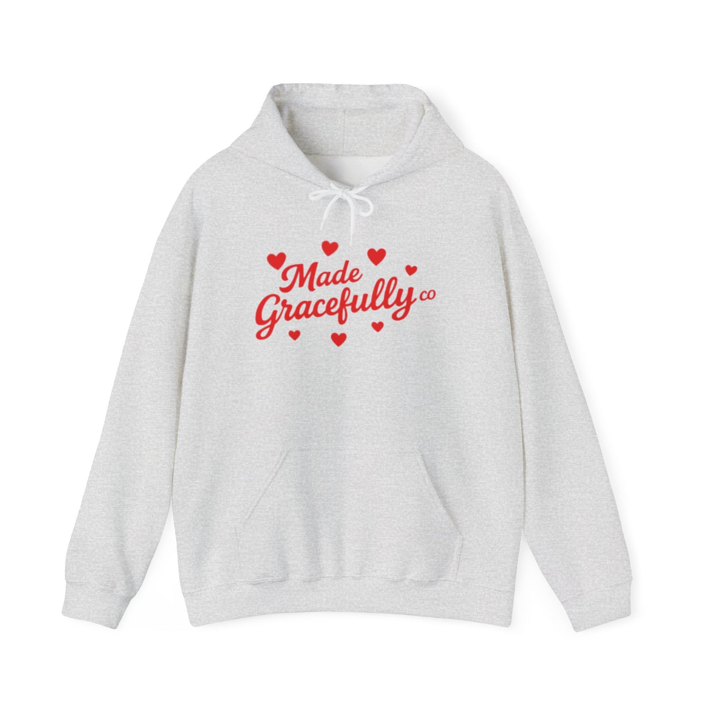 Made Gracefully Co — Feminine Heart Script Graphic Hoodie