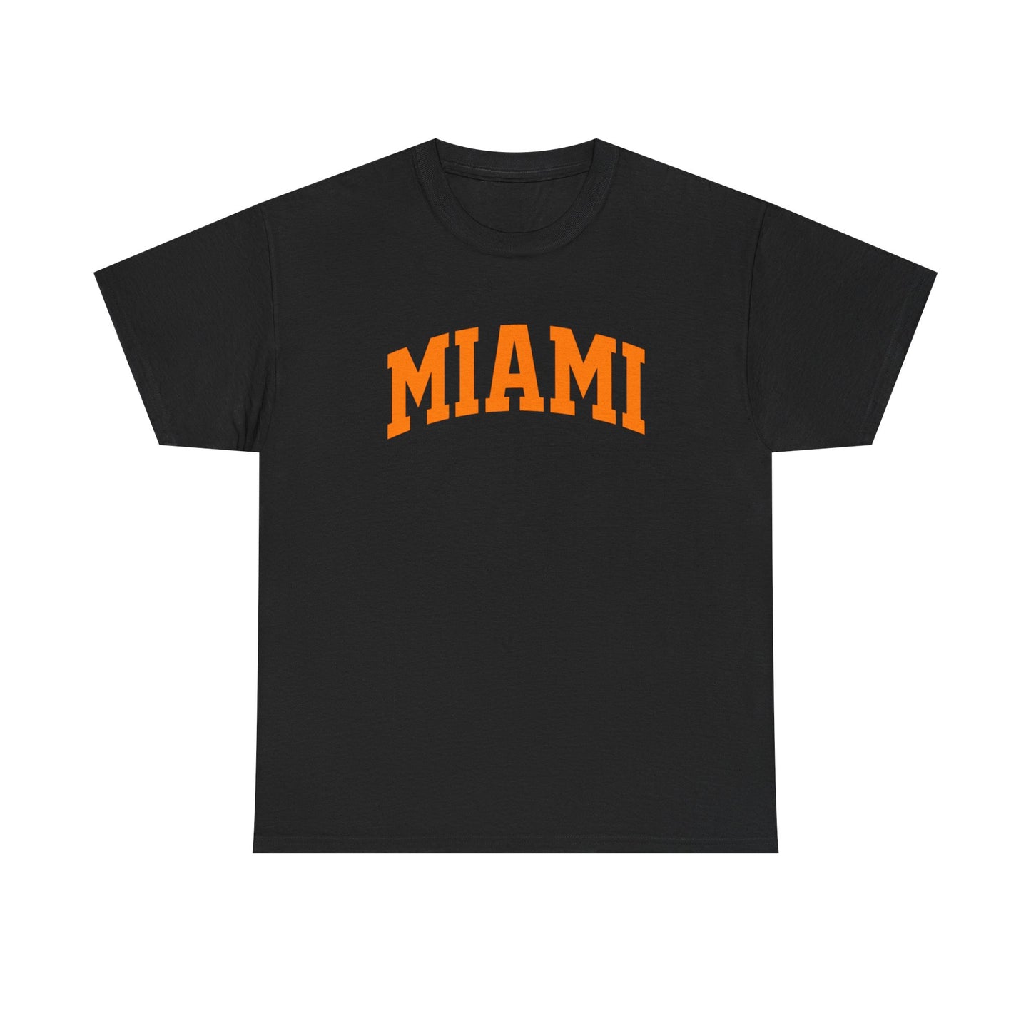 Miami Arch Tee — Retro Orange City Graphic T-Shirt