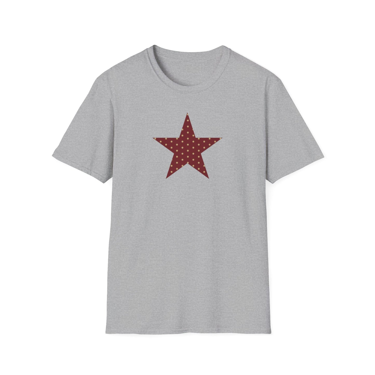 Garnet and Gold Polka Dot Star T-Shirt