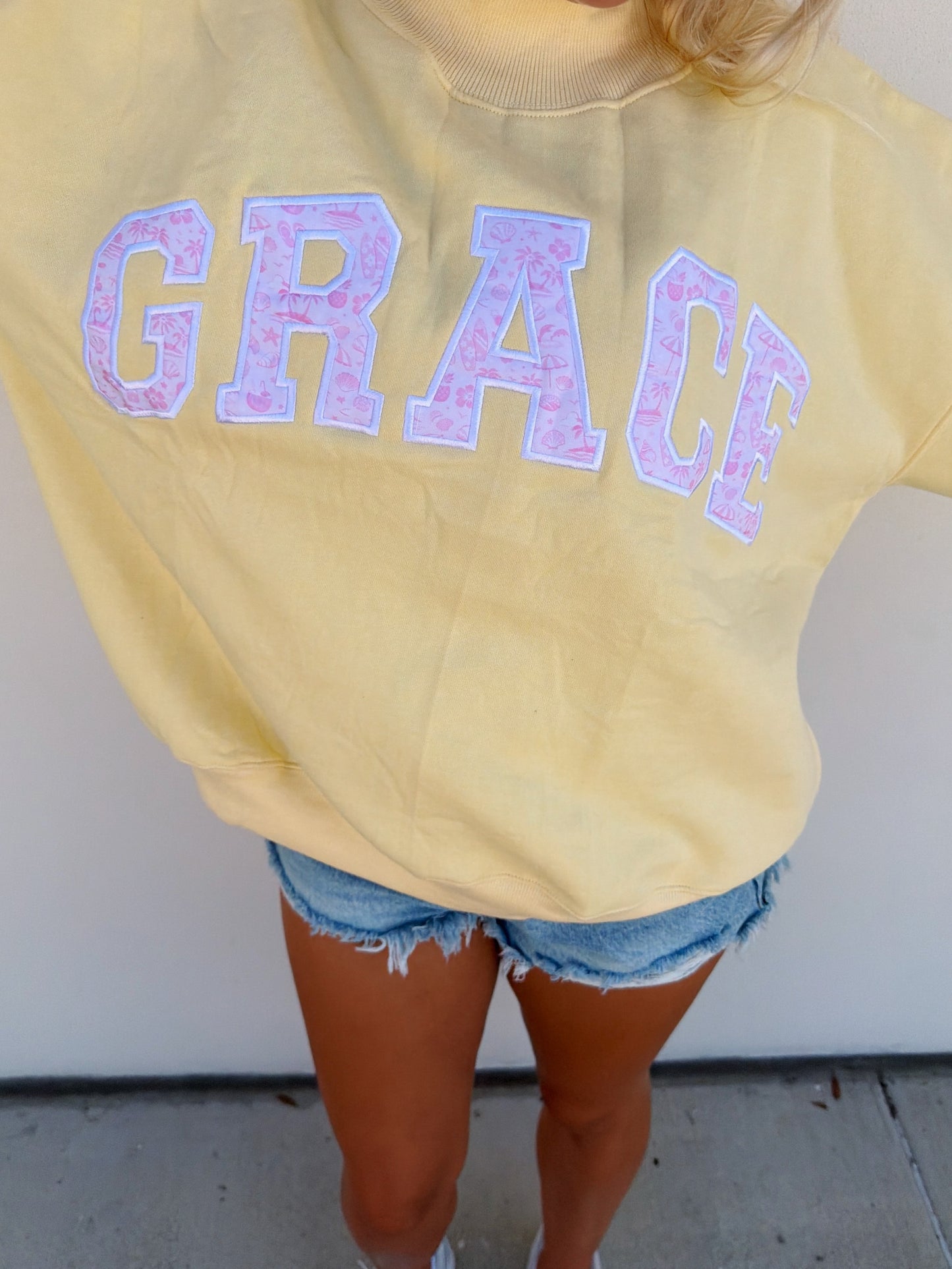 Grace- Coastal Sunrise Mock Neck