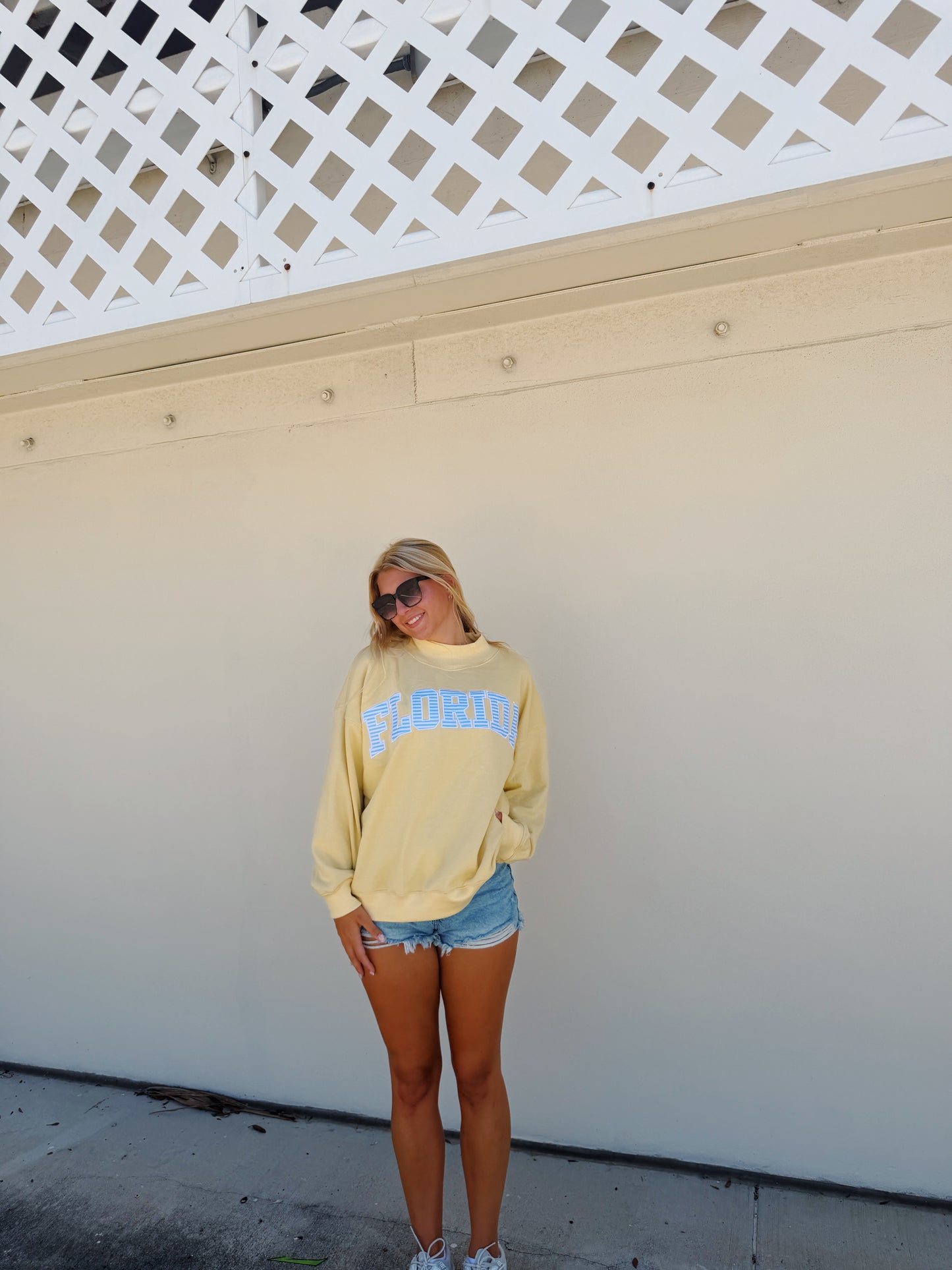 Florida- Sunny Blues Mock Neck