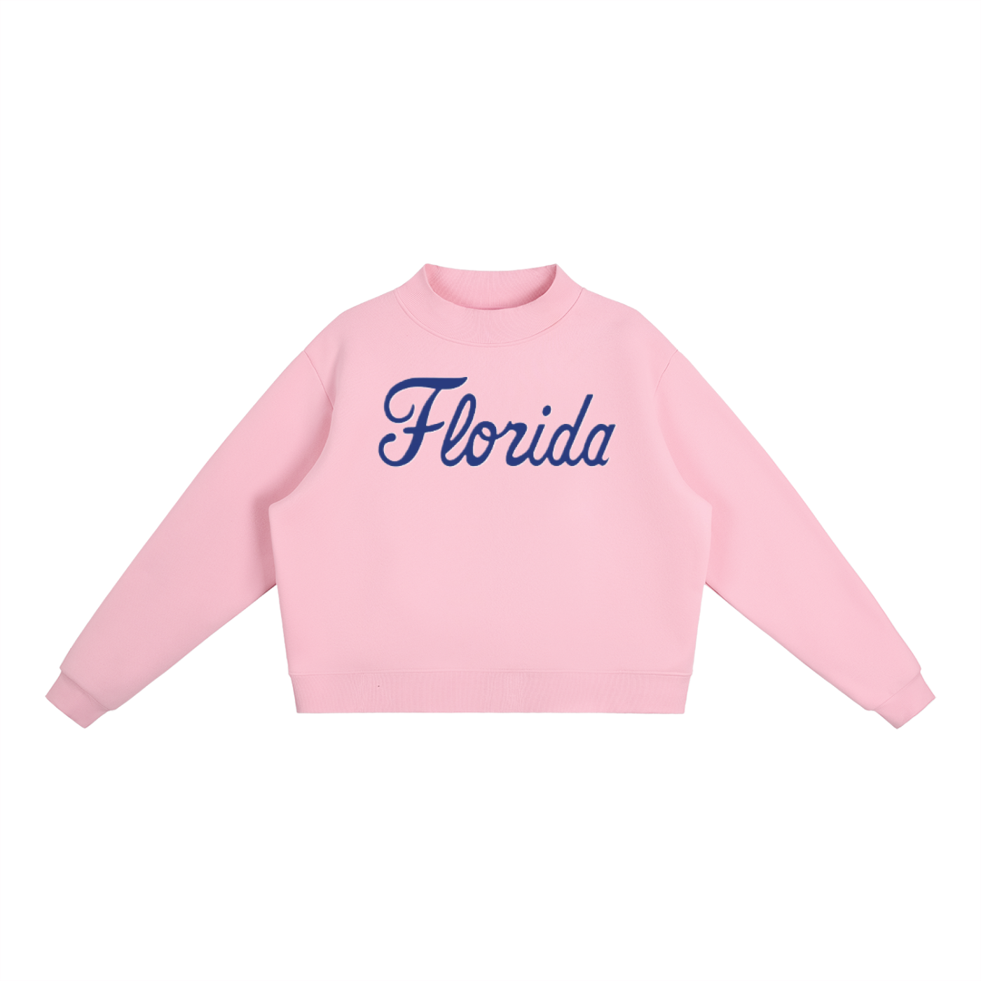 Script Florida Essential Fleece Mock-Neck Crew Sweatshirt