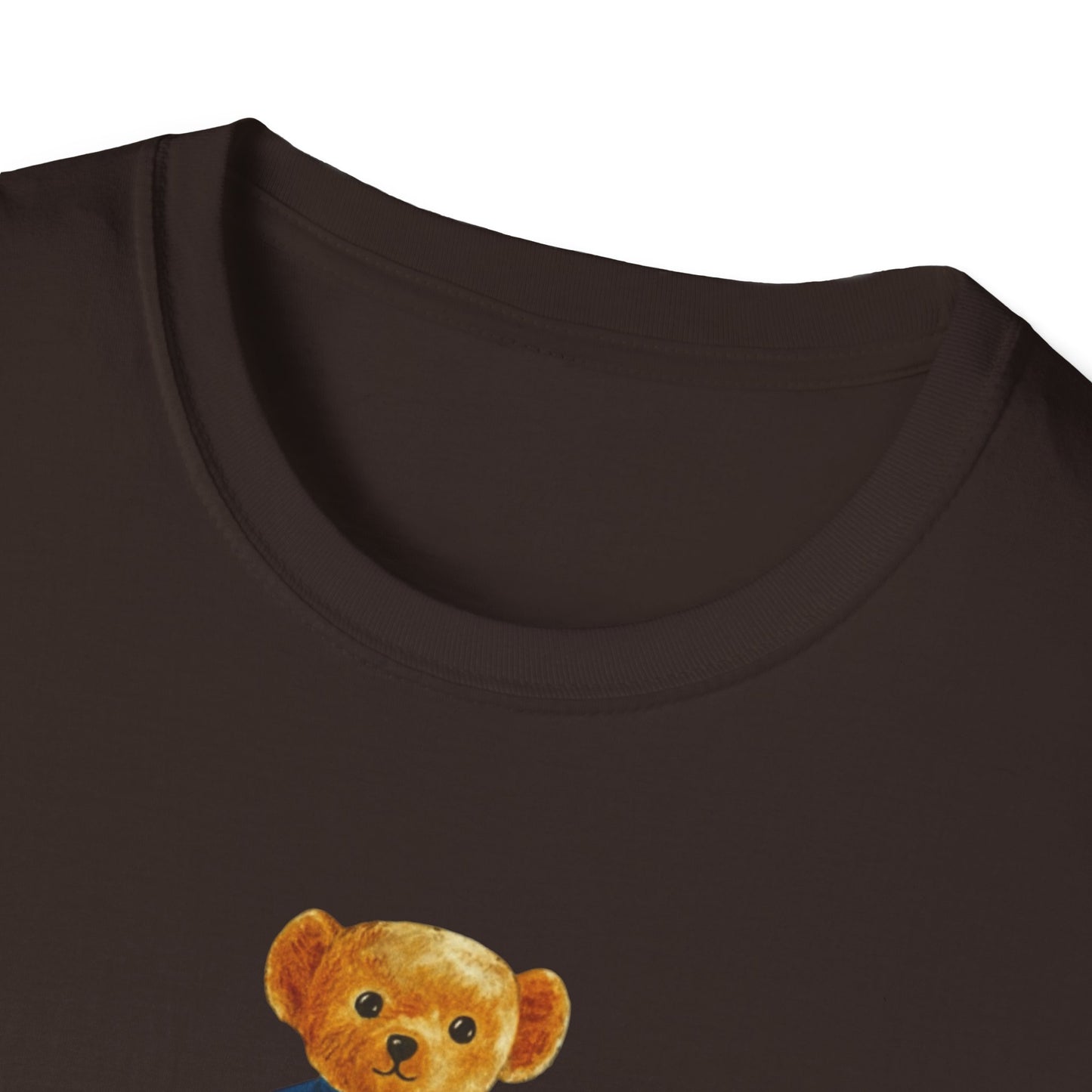 Teddy Bear Graphic T-Shirt — Cute Bear Wearing 'UWF NURSING' Sweater