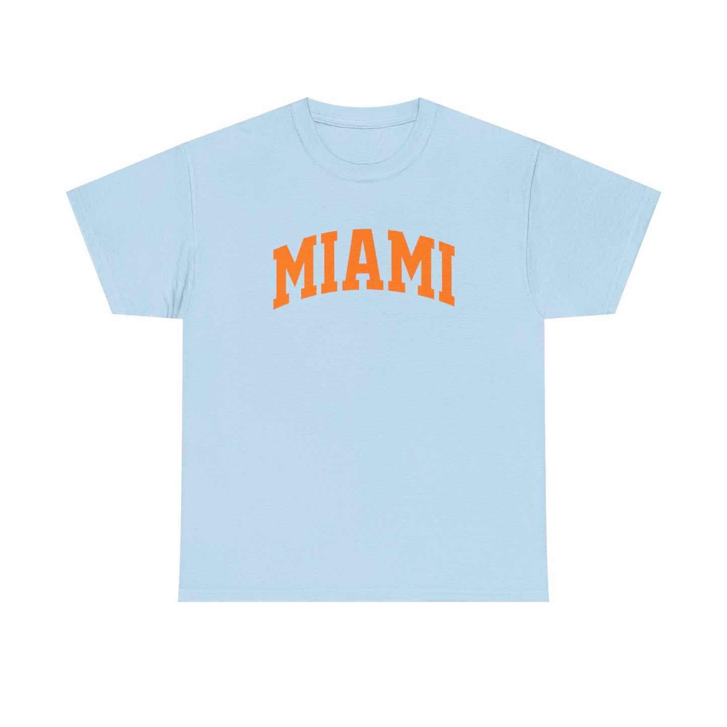 Miami Arch Tee — Retro Orange City Graphic T-Shirt