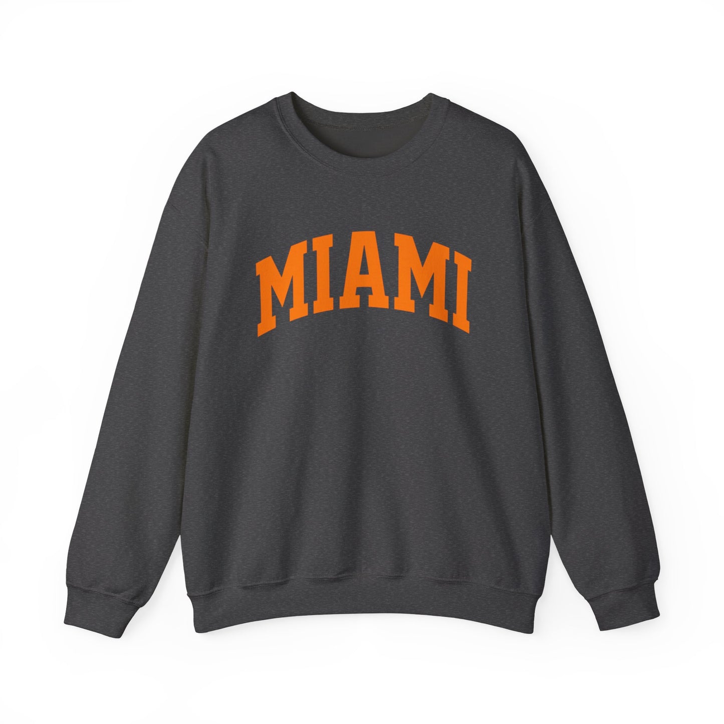 Miami Crewneck Sweatshirt — Classic Orange Collegiate Pullover