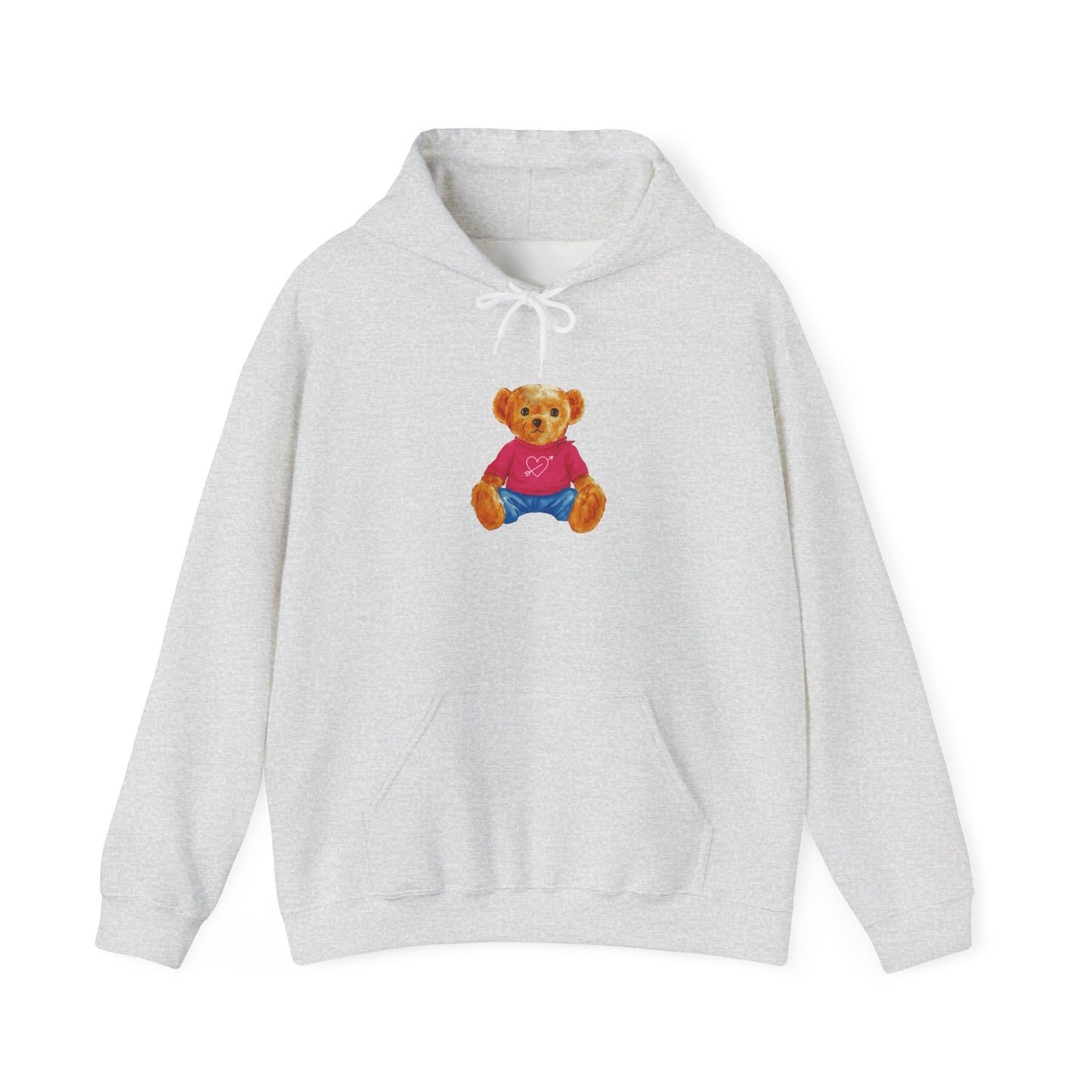 Teddy Bear Graphic Hoodie - Cute Retro Plush Bear Shirt