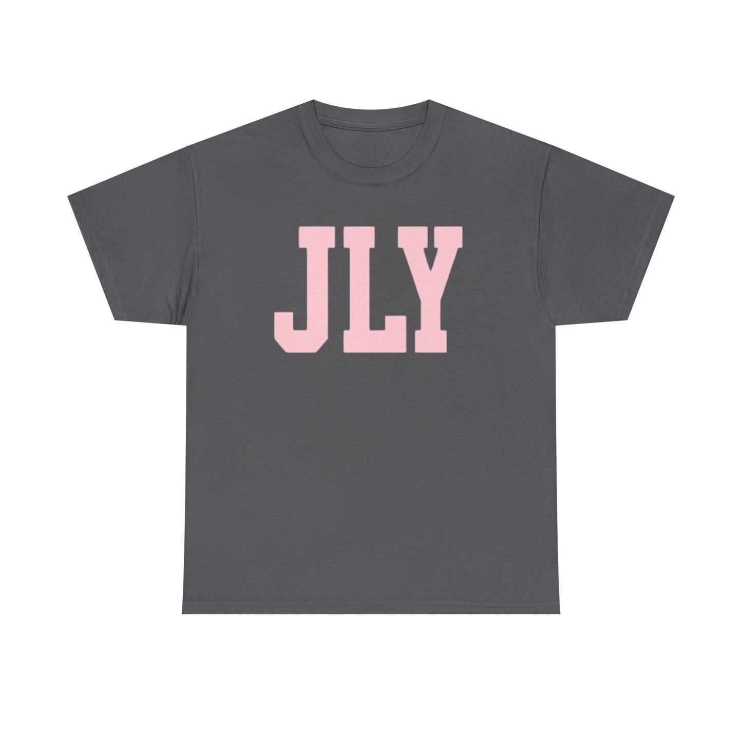 July Pink Block Letter Tee
