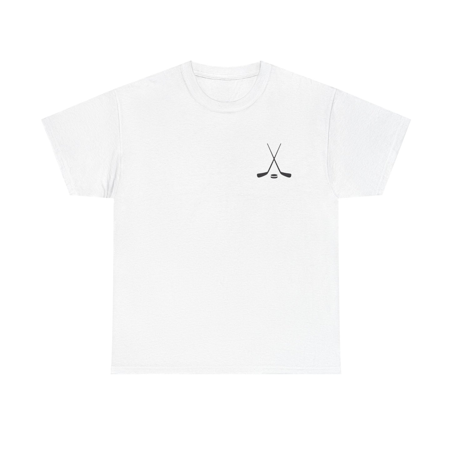 Hockey Icons Tee — Vintage Hockey Sticker Collage T‑Shirt