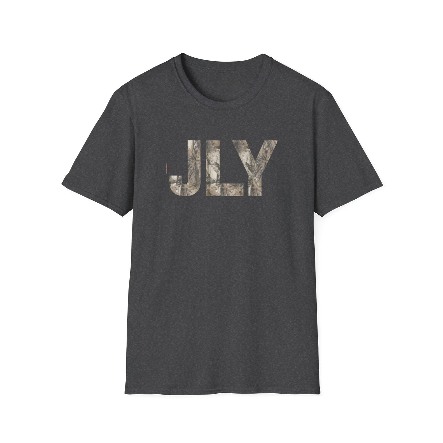 JLY Camouflage Initials T-Shirt — Camo Monogram Graphic Tee
