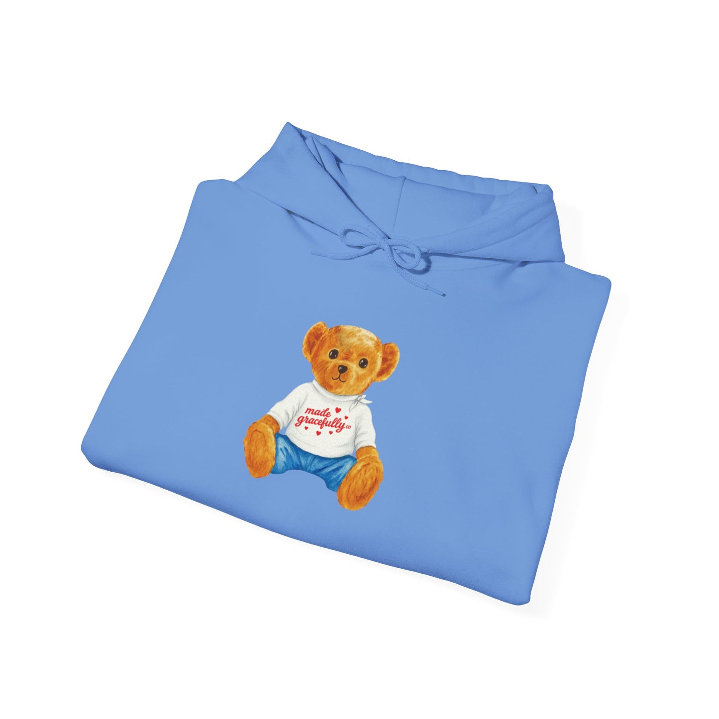 Made Gracefully Co. Teddy Bear Graphic Hoodie — Cute Vintage Bear Shirt