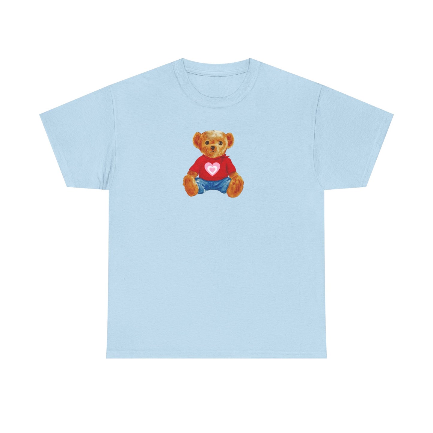 Teddy Bear Tee — Cute Heart Graphic