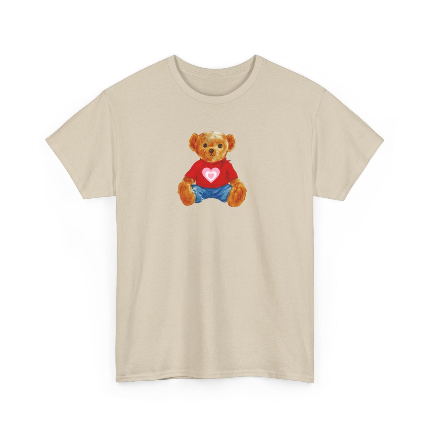 Teddy Bear Tee — Cute Heart Graphic