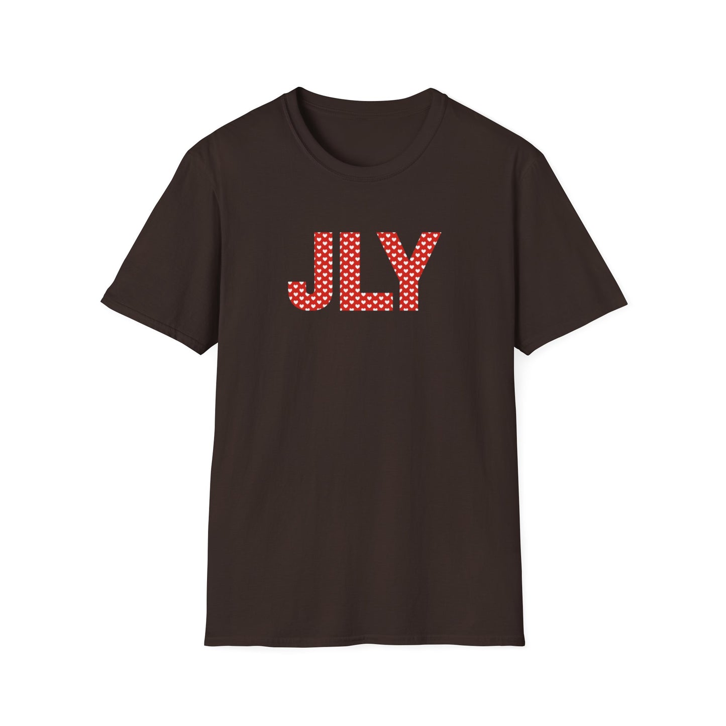 JLY Polka Dot Tee — Red Monogram Graphic T-Shirt