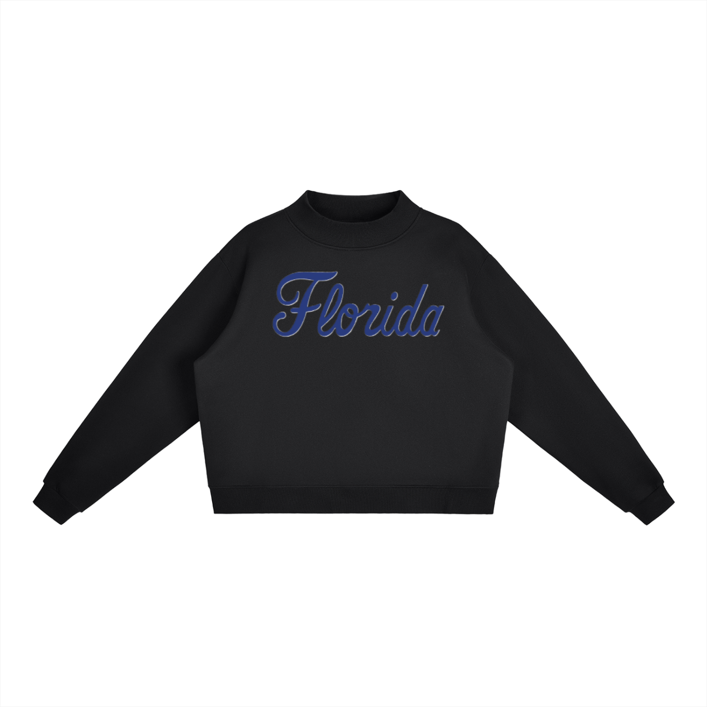 Script Florida Essential Fleece Mock-Neck Crew Sweatshirt