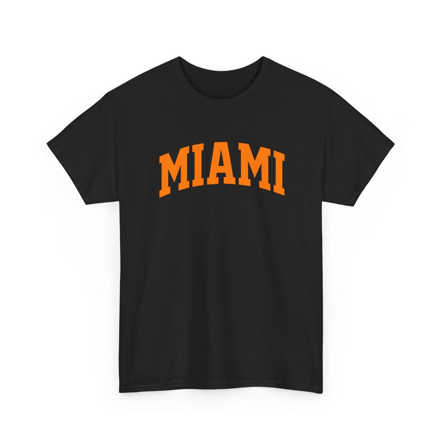 Miami Arch Tee — Retro Orange City Graphic T-Shirt