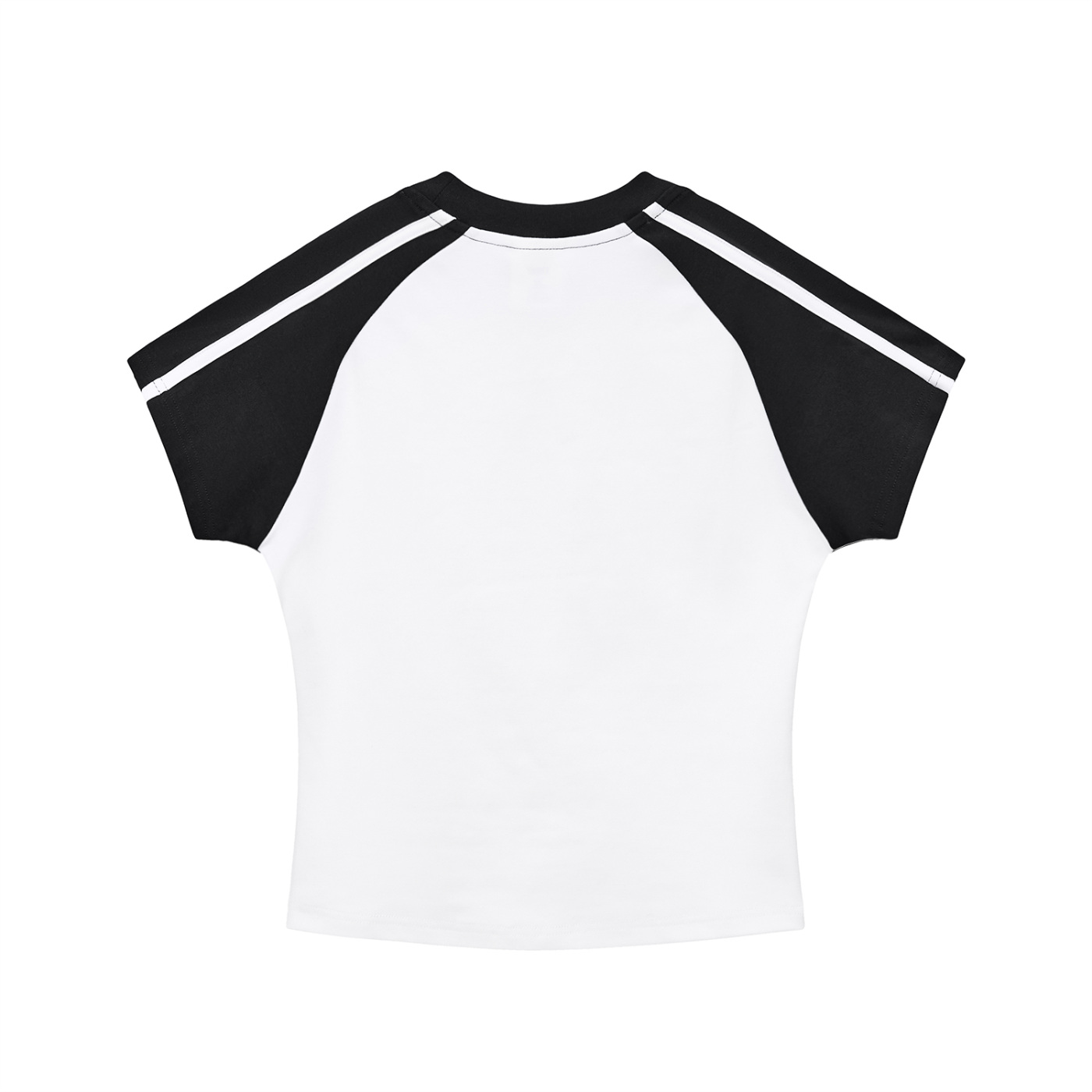 Baseball Contrast Stripes Bodycon Raglan  Sleeve T-Shirt