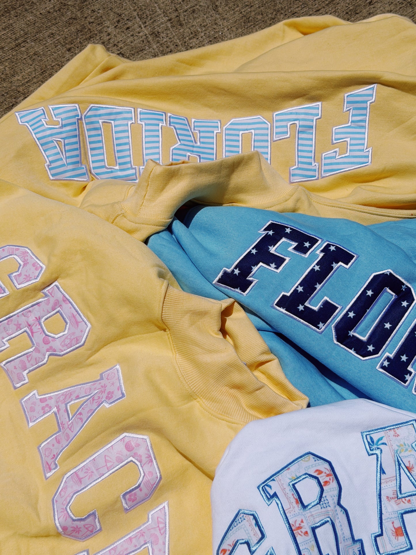 Florida- Sunny Blues Mock Neck