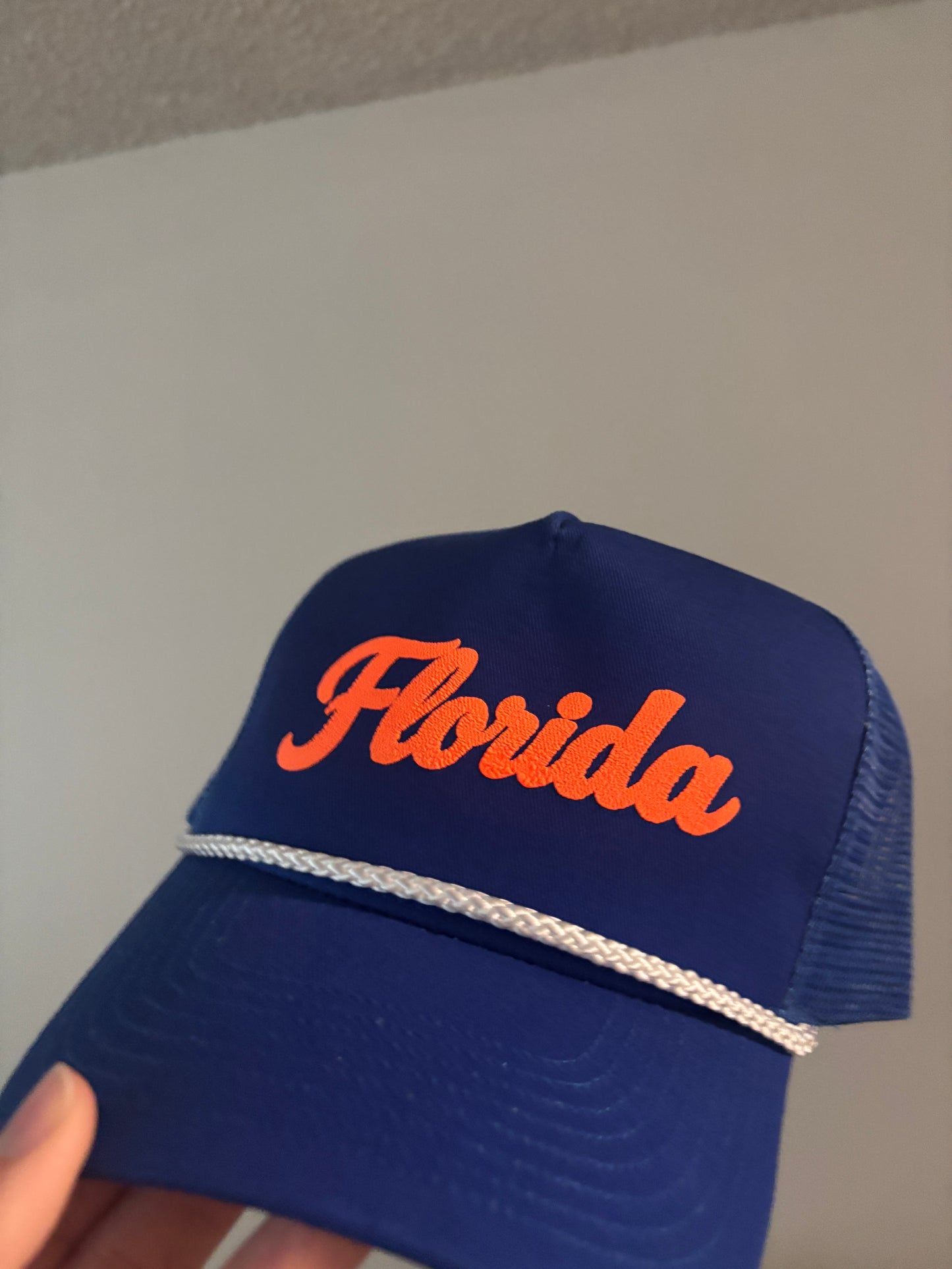 FLORIDA- ROYAL BLUE AND ORANGE HAT