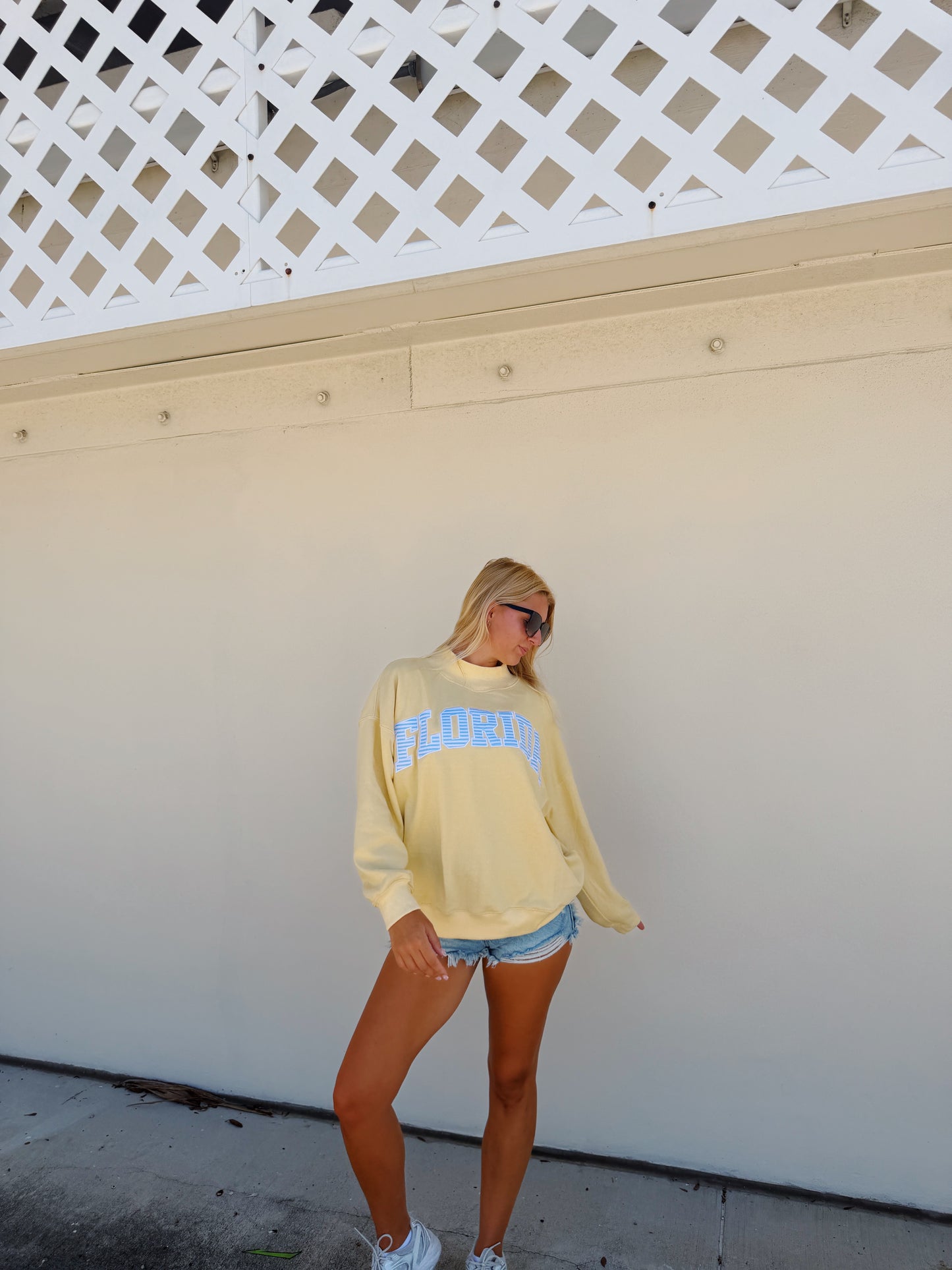 Florida- Sunny Blues Mock Neck